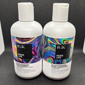 IGK More Life Color Extending Shampoo and Conditioner Combo